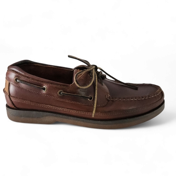 SPERRY Top sider Leather Boat Shoes Brown Size 11m - Picture 2 of 11